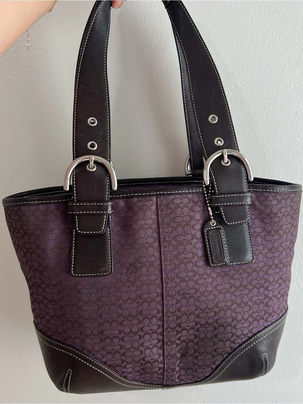 Vintage Coach Signature Soho Tote Bag